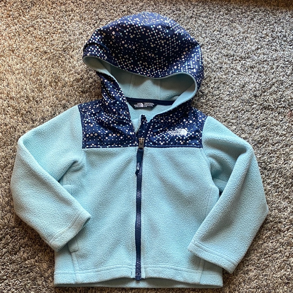 The North Face Kids Light Blue Fleece Hoodie